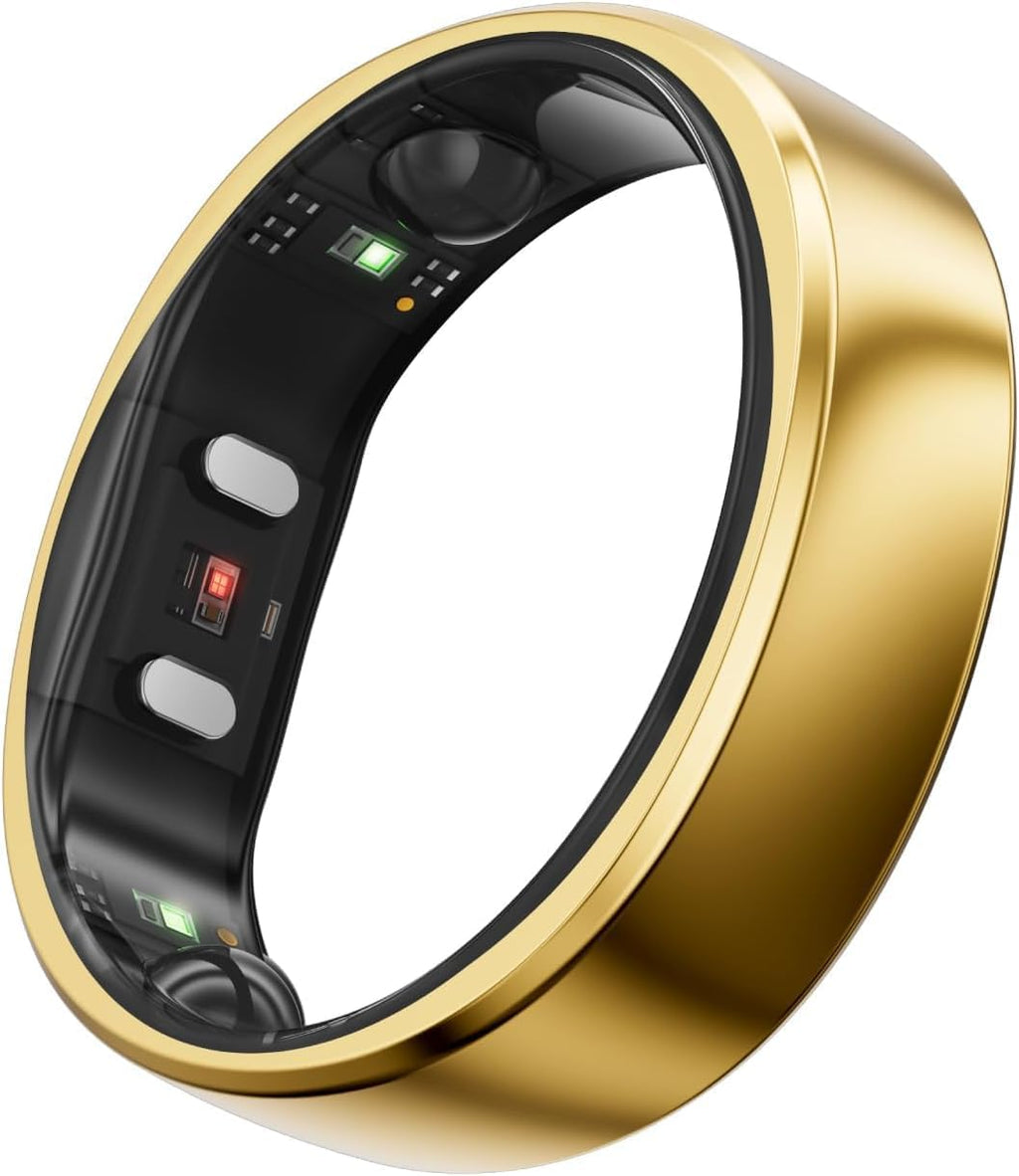 RingConn Gen 2 Smart Ring, Premier Au Monde avec Surveillance OSA, Pas d'abonnement à l'application, 12 Jours de Batterie, Tracker de Stress/Fréquence Cardiaque/Santé Féminine, Compatible avec Android