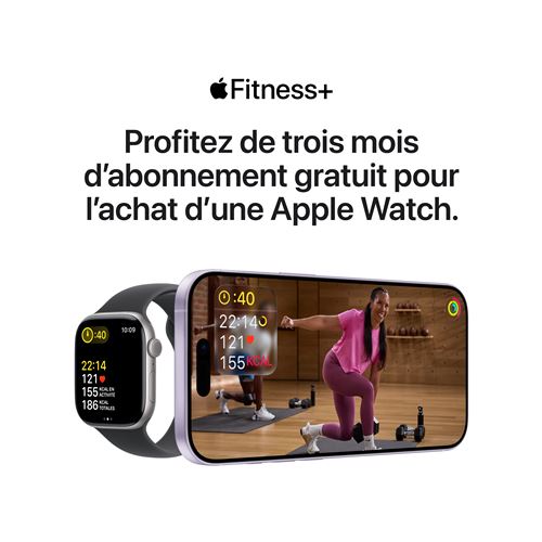 Apple Watch SE 3 GPS 40mm Boitier en Aluminium Lumiere Stellaire avec Bracelet Sport