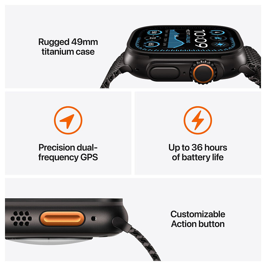 APPLE WATCH Ultra 2 49mm Naturel / Sahara Loop M Cel