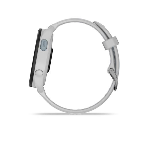 Montre connectée Garmin Forerunner 165 Blanc avec bracelet Blanc et Gris clair