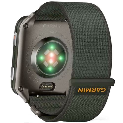 Montre connectée Garmin Venu® X1 Vert mousse avec bracelet nylon ComfortFit Vert