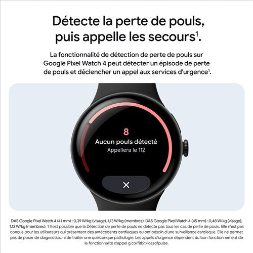 Montre connectée Google Pixel Watch 4 41 mm Bluetooth Doré avec bracelet sport