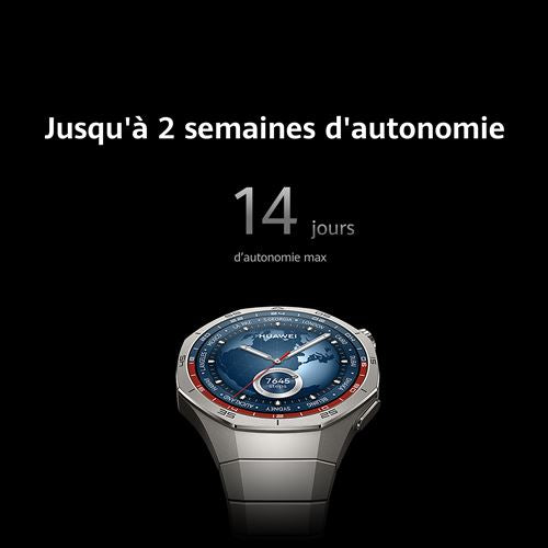 Montre connectée Huawei Watch GT 5 Pro 46 mm titane avec bracelet en titane